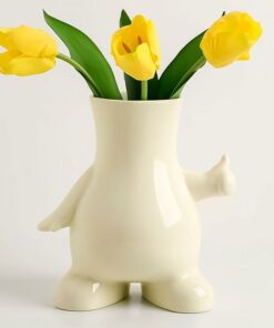 Glossy Cute Ceramic Flower Vase TH23