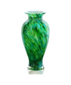 Hand Blown Green Classic Vase TH21